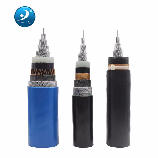 PVC XLPE 절연 중전압 저전압 구리 케이블